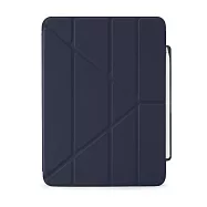 Pipetto Origami Pencil iPad Pro 11吋 2024 多角度保護套(內建筆槽) 深海藍