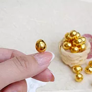 【金品坊】黃金生生不息迷你小金蛋三顆共 0.15錢±0.02 (贈雞窩擺飾)