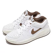 Nike 休閒鞋 Wmns Jordan Stadium 90 女鞋 米白 棕 泰奶色 麂皮 復古 FB2269-121 24.5cm WHITE/BROWN