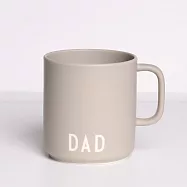 DESIGN LETTERS 雷雕文字骨瓷馬克杯350ml 冷灰DAD