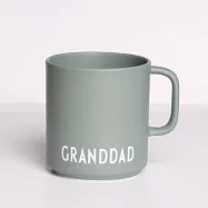 DESIGN LETTERS 雷雕文字骨瓷馬克杯350ml 灰綠GRANDDAD