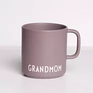 DESIGN LETTERS 雷雕文字骨瓷馬克杯350ml 灰紫GRANDMOM