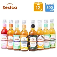 2026限量Zestea康普茶一次喝到全口味組合 300ML*12瓶(無添加、富含益生菌)