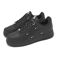 Nike 休閒鞋 Wmns Air Force 1 07 LX 女鞋 黑 金屬小勾 銀勾 AF1 HQ1180-001 24cm BLACK/BLACK-BLACK