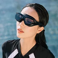 【STizi史堤茲】防水防霧泳鏡 蛙鏡(470) 黑色