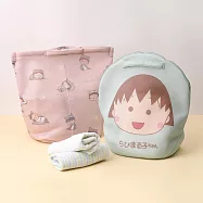 櫻桃小丸子手提洗衣袋 -心花朵朵開.無分隔