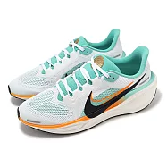 Nike 慢跑鞋 Air Zoom Pegasus 41 GS 大童 女鞋 白 綠 橘 小飛馬 運動鞋 HM3724-101 23.5cm WHITE/GREEN