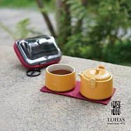 【陸寶LOHAS】大吉隨手泡 一壺一杯搭配透明便攜包 三色可選 琉璃黃