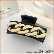 『?井.亞希子』日系潮流時尚金屬鍊條造型髮抓夾 -黑色