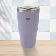 樂司/夠飲304不鏽鋼珍奶杯-850ml-1入 香芋紫