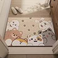 【巴芙洛】加大80*120可裁剪絲圈高彈絲地墊(加大款絲圈踏墊/玄關墊/進門墊/地毯) 一起歡迎