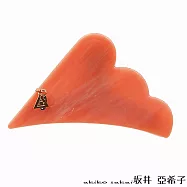 『坂井.亞希子 』大理石紋雲朵金屬吊牌髮夾 -蜜桃色