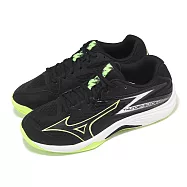 Mizuno 排球鞋 Thunder Blade Z 男鞋 黑綠 入門款 室內運動 羽排鞋 美津濃 V1GA2370-12 27.5cm BLACK/WHITE