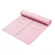 Comefree 6mm平衡線瑜珈彈力墊(沙漠粉) CF-81800RP 台灣製