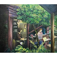 【玲廊滿藝】朱薇諺-山居咖啡 Caf&rsquo;e in mounain45.5x53cm