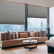 【巴芙洛】新免打孔魔術黏貼可裁切式遮光捲簾73.7*163/73.7*183(蜂巢捲簾/遮光簾/百摺簾/窗簾/門簾 捲簾灰-73.7*183cm