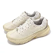 Merrell 越野跑鞋 Agility Peak 5 女鞋 米白 卡其 緩衝 抓地 黃金大底 戶外鞋 ML067802 25cm MOONBEAM/OYSTER