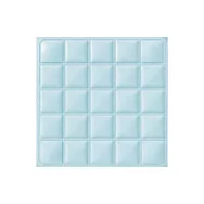 小樹屋-可折疊方格超涼感持久坐墊 藍色