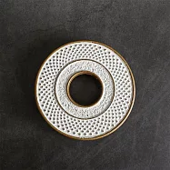 福介商店 南部鐵器 日本鑄鐵壺墊 岩鑄 丸型玉珠 鑄鐵壺墊 金麻色 小