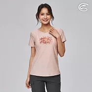 ADISI 浪花洞洞排汗透氣T-bra上衣(3D輕透彈力胸墊) AU2411115 (S-2XL) 2XL 豆沙粉