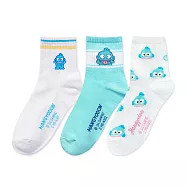 【ONEDER 旺達棉品】三麗鷗人魚漢頓中筒襪 Hangyodon長襪 台灣製棉襪女襪- HG-A301