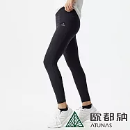 【ATUNAS 歐都納】女款肌NICE力曲線壓力褲A2PA2215W- S 黑
