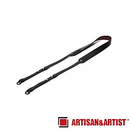 ARTISAN&ARTIST ACAM284 義大利皮革相機背帶 黑/紅/棕 公司貨 黑色