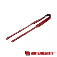 ARTISAN&ARTIST ACAM284 義大利皮革相機背帶 黑/紅/棕 公司貨 無 紅色