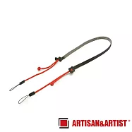ARTISAN&ARTIST ACAMP12 真皮傘繩背帶 紅/藍/卡其 公司貨 紅色