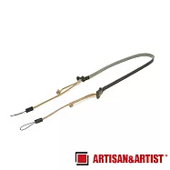 ARTISAN&ARTIST ACAMP12 真皮傘繩背帶 紅/藍/卡其 公司貨 卡其色