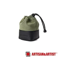 ARTISAN&ARTIST ACAM LP120 皮革布料相機鏡頭袋 S號 黑/紅/綠 公司貨 橄欖綠