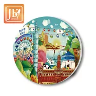 愛台灣系列_陶瓷吸水杯墊(超值2入組) 無 107台北天空2入