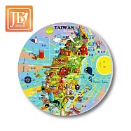 愛台灣系列_陶瓷吸水杯墊(超值2入組) 無 125歡樂台灣島2入