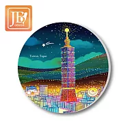 愛台灣系列_陶瓷吸水杯墊(超值2入組) 無 160台北夜晚2入