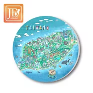 愛台灣系列_陶瓷吸水杯墊(超值2入組) 712全台灣2入