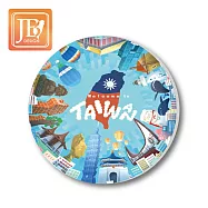 愛台灣系列_陶瓷吸水杯墊(超值2入組) 760環島台灣2入