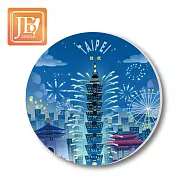 愛台灣系列_陶瓷吸水杯墊(超值2入組) 771台北天燈2入