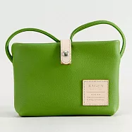 豊岡鞄|嘉玄 -KAGEN|陽 - HINATA 橫式側肩斜背包| 綠色