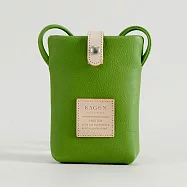 豊岡鞄|嘉玄 -KAGEN|陽 - HINATA 直立側肩斜背包| 綠色
