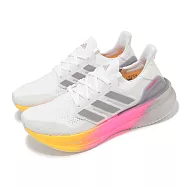 adidas 慢跑鞋 Ultraboost 5 W 女鞋 白 粉橘 緩衝 BOOST 輪胎大底 運動鞋 愛迪達 ID8840 24.5cm GREY/PINK