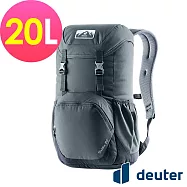 【deuter 德國】WALKER 20L 休閒旅遊後背包3812821- 深灰/黑