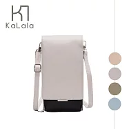 KaLala 典雅日常 都會輕量巧行 時尚率性撞色手機包 鑄石灰