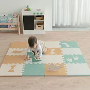 【Pato Pato】叢林恐龍動物地墊/30x30x2cm/1包16片 附邊條/贈收納袋