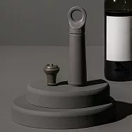 《Vacu Vin》荷蘭 Loop抽真空器+酒瓶塞 | 紅酒塞 真空瓶塞 保鮮瓶塞 葡萄酒塞 - 石墨灰 - 石墨灰