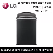 【限時優惠】LG樂金 WT-VD19HB 19公斤 AI DD 蒸氣直驅變頻直立洗衣機 含基本安裝+舊機回收 極光黑