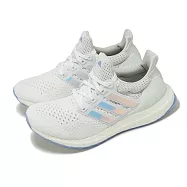 adidas 慢跑鞋 Ultraboost 1.0 W 女鞋 白 藍 銀 緩衝 BOOST 襪套 運動鞋 愛迪達 JH6582 23.5cm WHITE/BLUE