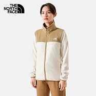 The North Face W POLARTEC100 ZIP-IN JACKET - AP 女刷毛外套-白-NF0A81SRROR XL 白色