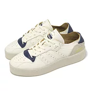 adidas 休閒鞋 Rivalry Summer Low 男鞋 米白 藍 復古 麂皮 低筒 愛迪達 ID8395 29cm WHITE/NAVY