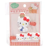 日本CRUX三麗鷗瀏海髮夾Sanrio立體造型髮飾CR1198(2入:左右各1;可選Hello Kitty凱蒂貓/酷洛米/大耳狗/美樂蒂/布丁狗/帕恰狗/人魚漢頓) 凱蒂貓
