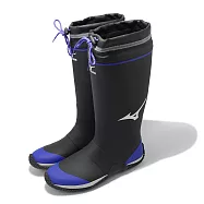 Mizuno 防水工作靴 Justafit NL1 男鞋 黑藍 防水 支撐 束繩 戶外 休閒鞋 美津濃 F3JBN901-09 27cm BLACK/BLUE